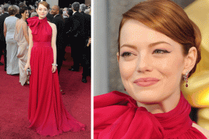 Emma Stone Oscars 2012 Red Carpet- 84th Annual Academy Awards - Arrivals