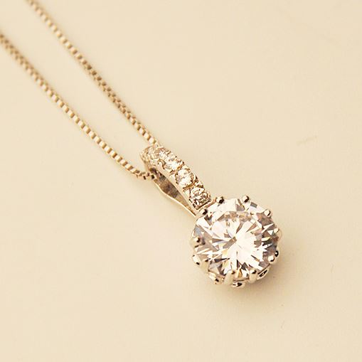Brilliant Shines Round Rhinestone Necklace LilyFair Jewelry