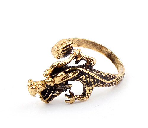 Lucky Dragon-Golden Dragon Ring